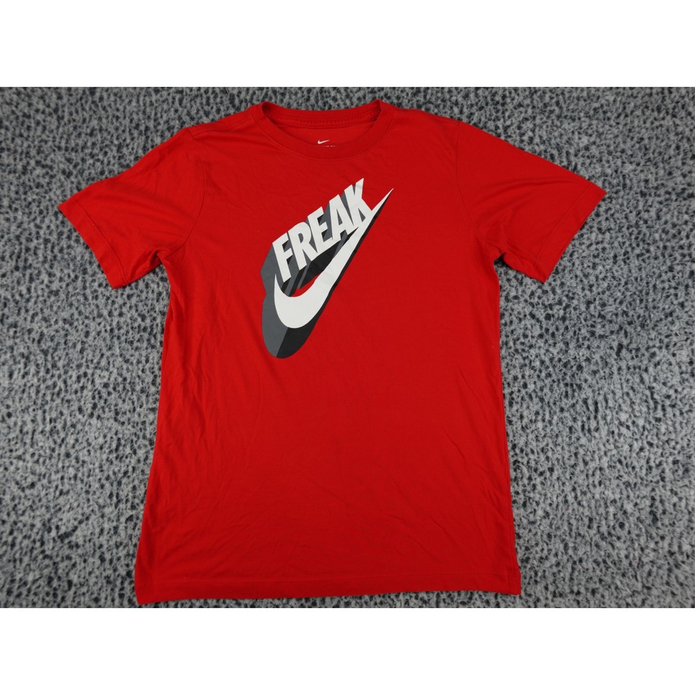 Nike Freak Giannis Antetokounmpo Graphic T-Shirt Red Youth XL CZ1693-657